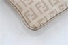 Auth FENDI Zucchino Shoulder Cross Body Bag Purse Canvas Leather Beige J1886