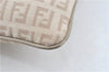 Auth FENDI Zucchino Shoulder Cross Body Bag Purse Canvas Leather Beige J1886