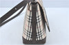 Authentic BURBERRY Nova Check Shoulder Cross Body Bag Canvas Leather Beige J1888