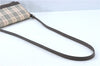 Authentic BURBERRY Nova Check Shoulder Cross Body Bag Canvas Leather Beige J1888