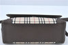 Authentic BURBERRY Nova Check Shoulder Cross Body Bag Canvas Leather Beige J1888