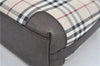 Authentic BURBERRY Nova Check Shoulder Cross Body Bag Canvas Leather Beige J1888
