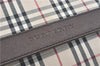 Authentic BURBERRY Nova Check Shoulder Cross Body Bag Canvas Leather Beige J1888