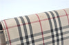 Authentic BURBERRY Nova Check Shoulder Cross Body Bag Canvas Leather Beige J1888