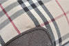 Authentic BURBERRY Nova Check Shoulder Cross Body Bag Canvas Leather Beige J1888