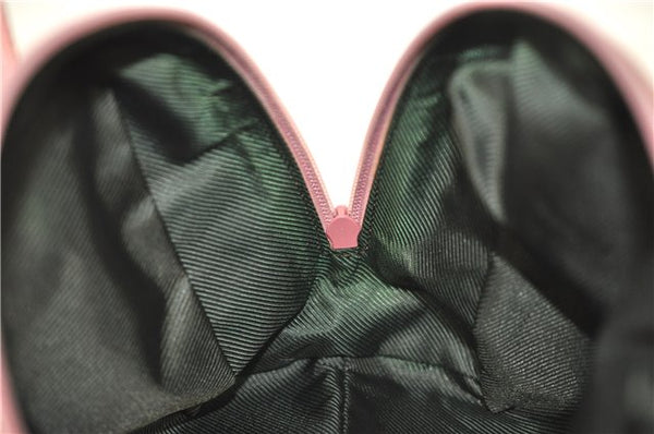 Authentic GUCCI Hand Bag Purse GG Canvas Leather 124542 Brown Light Pink J1889