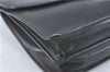 Authentic GUCCI Clutch Hand Bag Purse Leather Black J1891