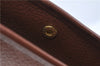 Authentic Burberrys Vintage Leather Cluth Bag Purse Brown J1892