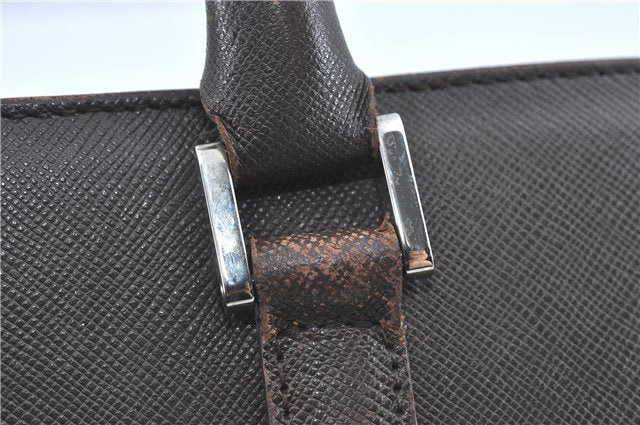 Authentic BURBERRY Vintage Leather Shoulder Hand Bag Purse Brown J1893