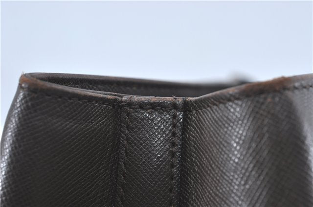 Authentic BURBERRY Vintage Leather Shoulder Hand Bag Purse Brown J1893