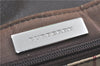 Authentic BURBERRY Vintage Leather Shoulder Hand Bag Purse Brown J1893