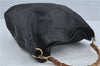 Authentic GUCCI Bamboo 2Way Shoulder Hand Bag Leather Black Junk J1896