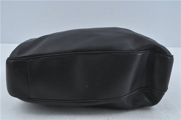 Authentic GUCCI Bamboo 2Way Shoulder Hand Bag Leather Black Junk J1896