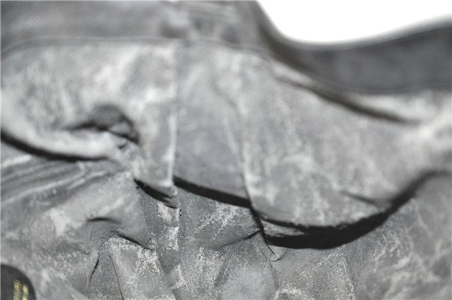 Authentic GUCCI Bamboo 2Way Shoulder Hand Bag Leather Black Junk J1896