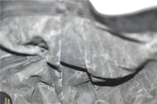 Authentic GUCCI Bamboo 2Way Shoulder Hand Bag Leather Black Junk J1896