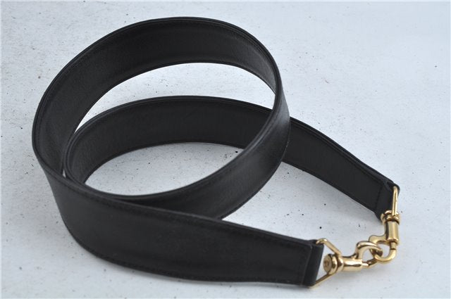 Authentic GUCCI Bamboo 2Way Shoulder Hand Bag Leather Black Junk J1896