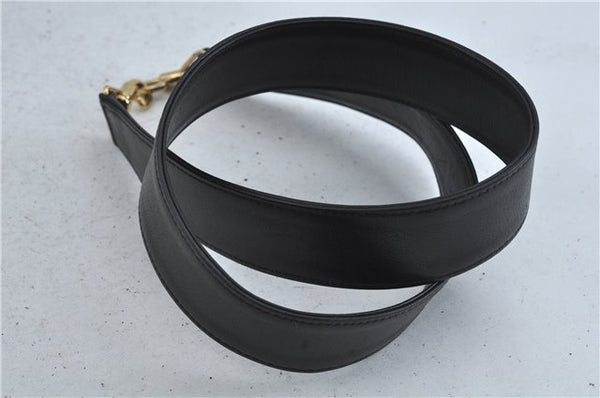 Authentic GUCCI Bamboo 2Way Shoulder Hand Bag Leather Black Junk J1896