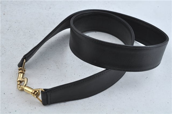 Authentic GUCCI Bamboo 2Way Shoulder Hand Bag Leather Black Junk J1896