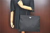 Authentic PRADA Nylon Tessuto Shoulder Hand Bag B9025 Black J1898