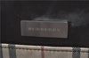 Authentic BURBERRY Vintage Nova Check Hand Bag Purse Nylon Leather Beige J1899