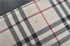 Authentic BURBERRY Vintage Nova Check Hand Bag Purse Nylon Leather Beige J1899
