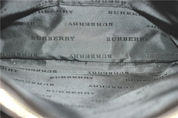 Authentic BURBERRY Vintage Nova Check Hand Bag Purse Nylon Leather Beige J1899