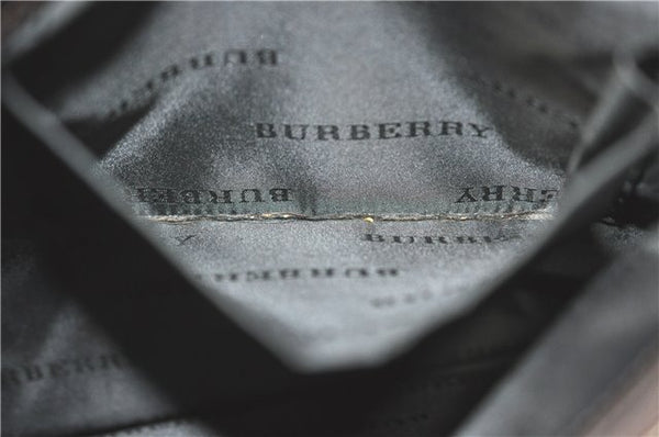 Authentic BURBERRY Vintage Nova Check Hand Bag Purse Nylon Leather Beige J1899
