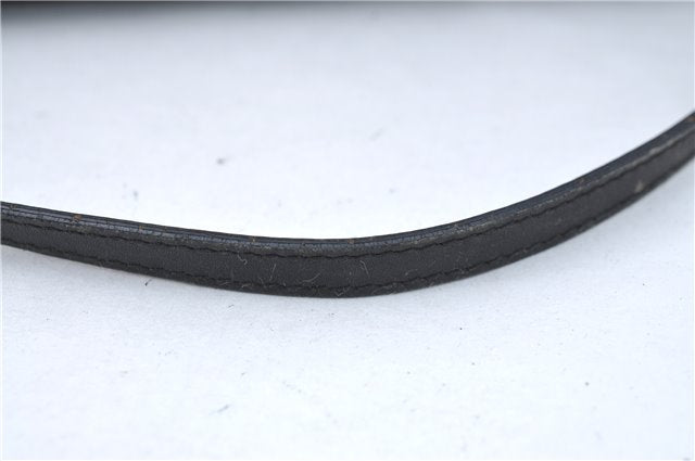 Authentic GUCCI Hand Bag Pouch Purse GG Canvas Leather 07198 Black Junk J1900