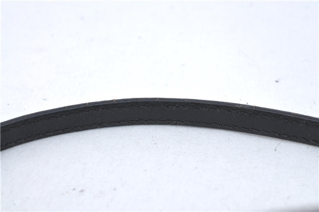 Authentic GUCCI Hand Bag Pouch Purse GG Canvas Leather 07198 Black Junk J1900