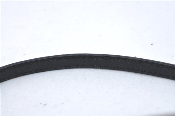 Authentic GUCCI Hand Bag Pouch Purse GG Canvas Leather 07198 Black Junk J1900