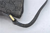 Authentic GUCCI Hand Bag Pouch Purse GG Canvas Leather 07198 Black Junk J1900