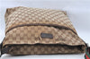 Auth GUCCI Web Sherry Line Shoulder Cross Body Bag GG Canvas Leather Brown J1902