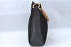 Auth GUCCI Bamboo 2Way Shoulder Hand Bag Purse Suede Leather Black Junk J1903