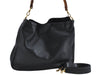 Authentic GUCCI Bamboo 2Way Shoulder Hand Bag Leather Black 0011577 Junk J1904
