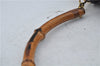 Authentic GUCCI Bamboo 2Way Shoulder Hand Bag Leather Black 0011577 Junk J1904