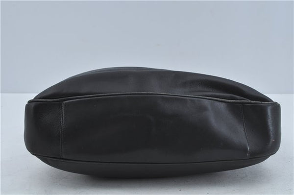 Authentic GUCCI Bamboo 2Way Shoulder Hand Bag Leather Black 0011577 Junk J1904