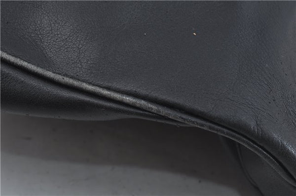 Authentic GUCCI Bamboo 2Way Shoulder Hand Bag Leather Black 0011577 Junk J1904