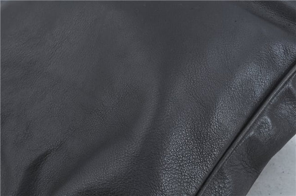 Authentic GUCCI Bamboo 2Way Shoulder Hand Bag Leather Black 0011577 Junk J1904