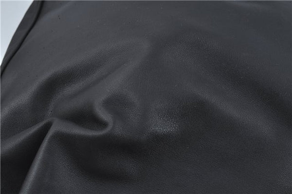 Authentic GUCCI Bamboo 2Way Shoulder Hand Bag Leather Black 0011577 Junk J1904