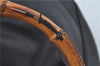 Authentic GUCCI Bamboo 2Way Shoulder Hand Bag Leather Black 0011577 Junk J1904