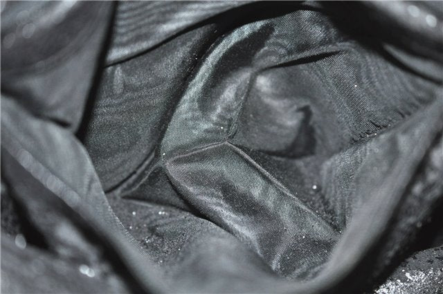 Authentic GUCCI Bamboo 2Way Shoulder Hand Bag Leather Black 0011577 Junk J1904