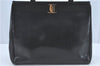 Authentic Salvatore Ferragamo Vara Leather Shoulder Tote Bag Black SF J1905