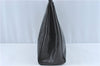Authentic Salvatore Ferragamo Vara Leather Shoulder Tote Bag Black SF J1905