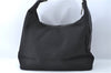 Authentic GUCCI Shoulder Hand Bag Purse Nylon Leather 0011955 Black  J1908