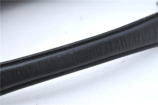 Authentic GUCCI Shoulder Hand Bag Purse Nylon Leather 0011955 Black  J1908