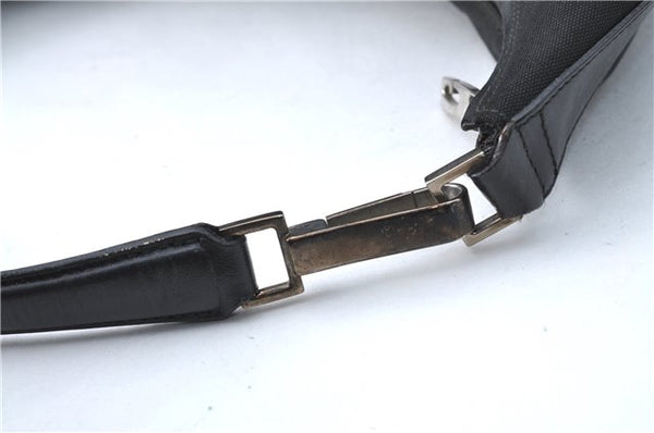 Authentic GUCCI Shoulder Hand Bag Purse Nylon Leather 0011955 Black  J1908