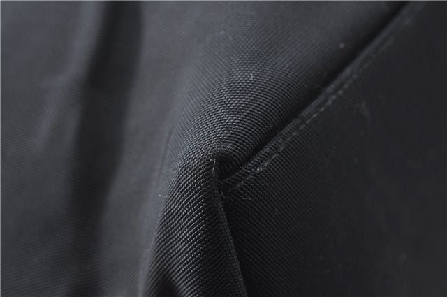 Authentic GUCCI Shoulder Hand Bag Purse Nylon Leather 0011955 Black  J1908