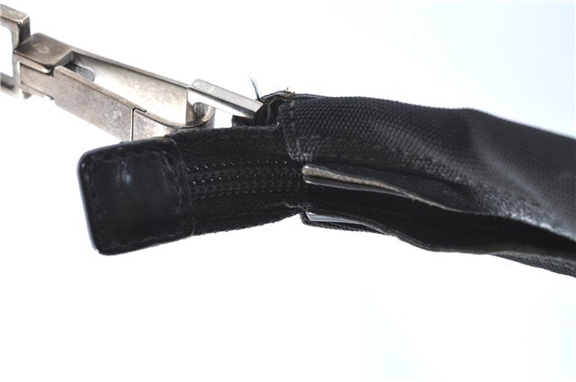 Authentic GUCCI Shoulder Hand Bag Purse Nylon Leather 0011955 Black  J1908