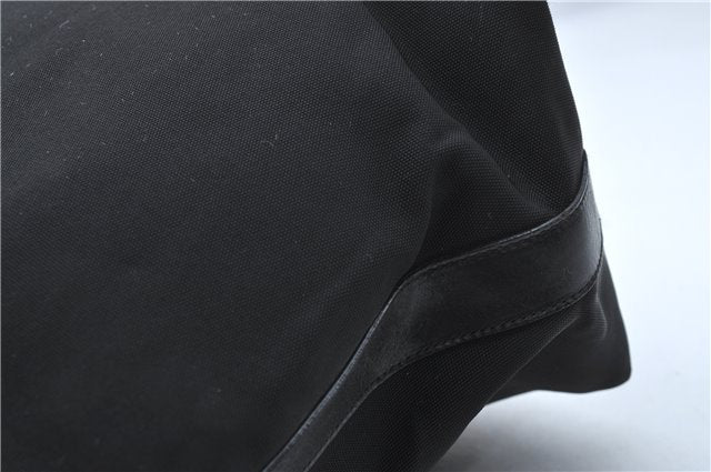 Authentic GUCCI Shoulder Hand Bag Purse Nylon Leather 0011955 Black  J1908