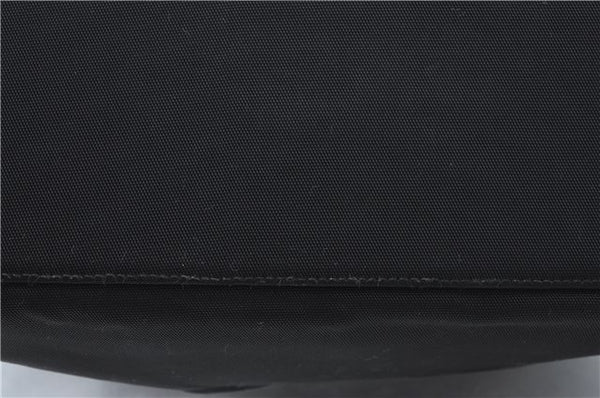 Authentic GUCCI Shoulder Hand Bag Purse Nylon Leather 0011955 Black  J1908